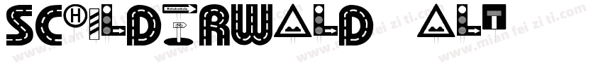 Schilderwald alt字体转换